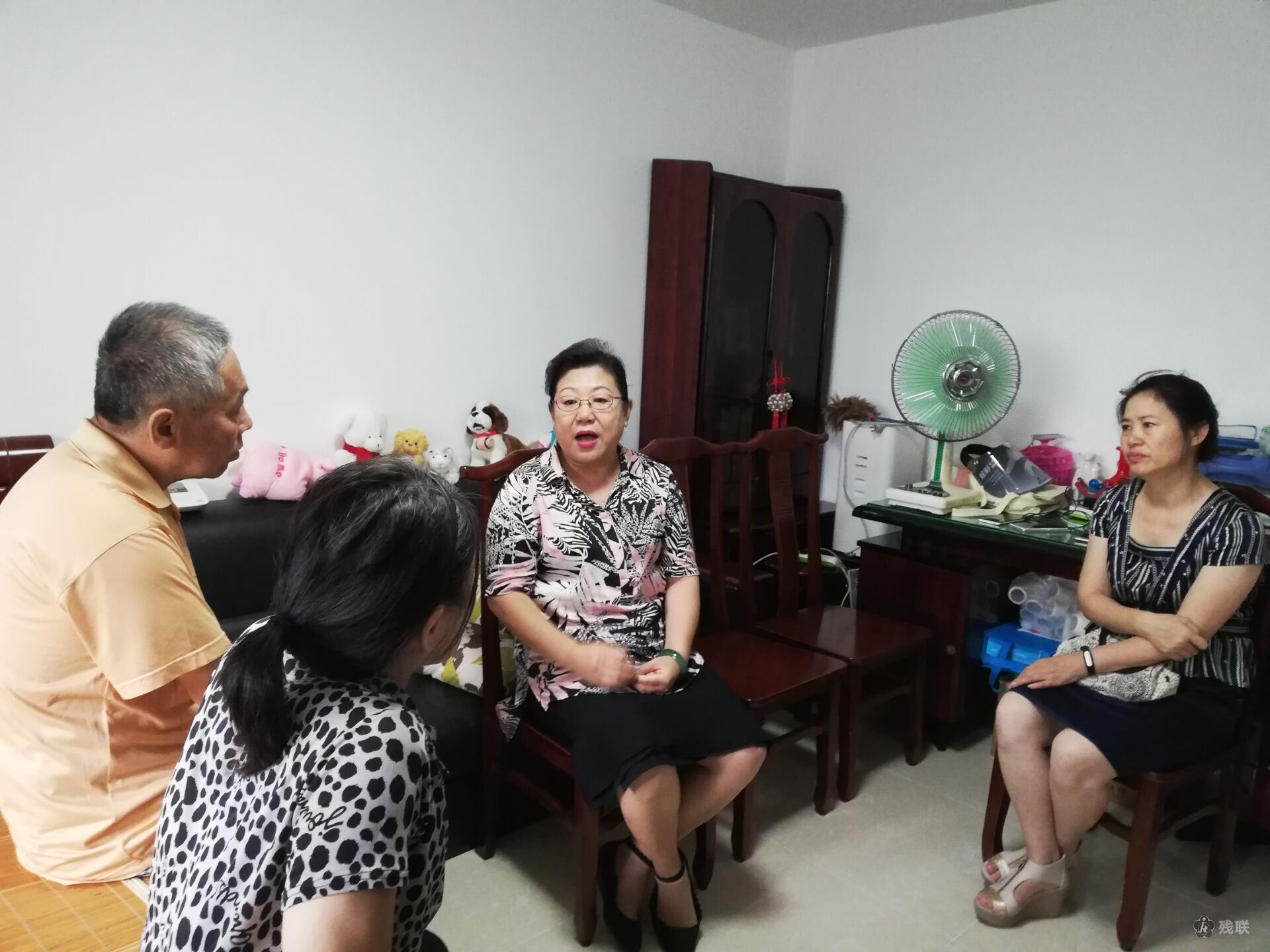 图为 走访现场